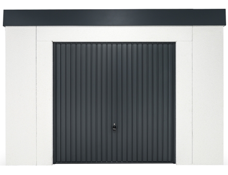 GARDEON® Gartenhaus mit sicherer Garagentür von Hörmann